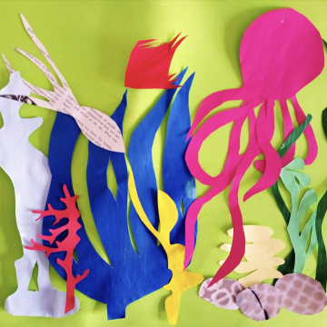 Art in English - Painting with Scissors!